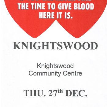Knightswood Community Centre Give Blood