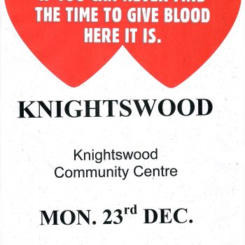 Giving blood in Knightwood