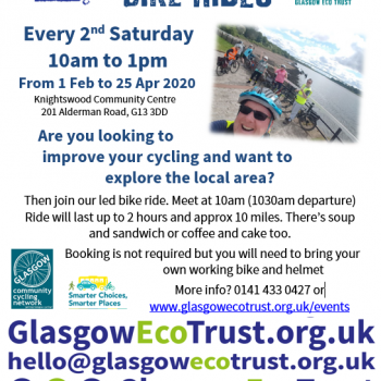 Glasgow, Knightswood Bike Ride, Eco Trust, Cycling,