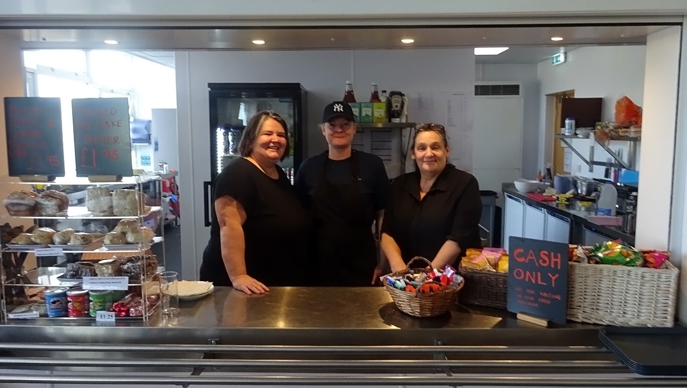 Knightswood Community Centre cafe and staff
